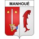 Stickers coat of arms Manhoué adhesive sticker