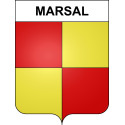 Stickers coat of arms Marsal adhesive sticker