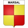 Pegatinas escudo de armas de Marsal adhesivo de la etiqueta engomada