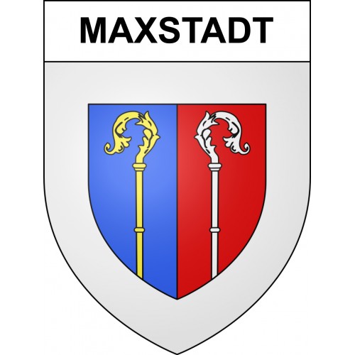 Stickers coat of arms Maxstadt adhesive sticker