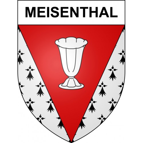 Meisenthal Sticker wappen, gelsenkirchen, augsburg, klebender aufkleber