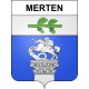 Pegatinas escudo de armas de Merten adhesivo de la etiqueta engomada