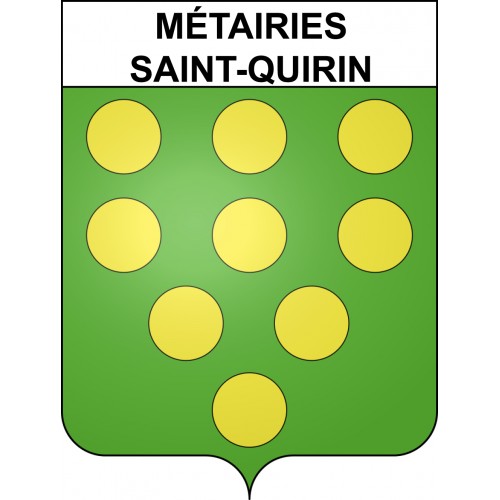 Métairies-Saint-Quirin 57 ville sticker blason écusson autocollant adhésif