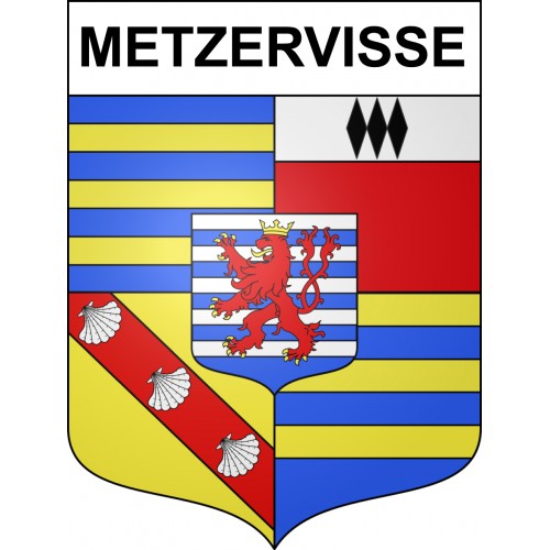 Stickers coat of arms Metzervisse adhesive sticker