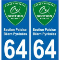 64 Pau placa etiqueta de registro de la ciudad