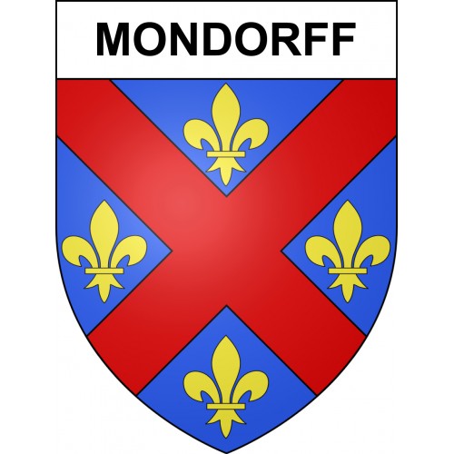 Mondorff 57 ville sticker blason écusson autocollant adhésif