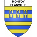 Montoy-Flanville Sticker wappen, gelsenkirchen, augsburg, klebender aufkleber