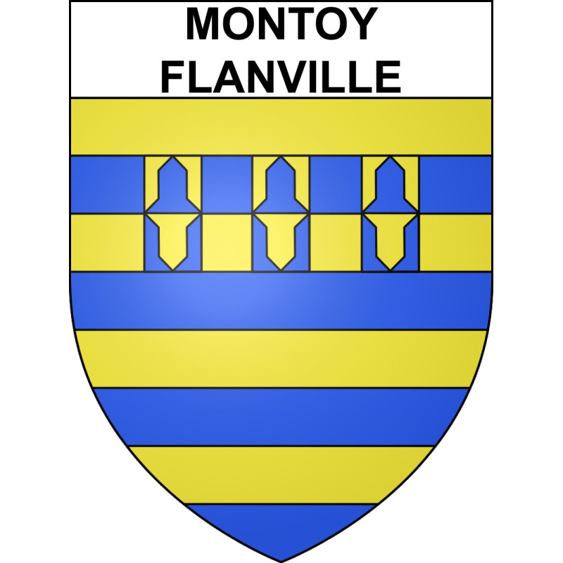 Adesivi stemma Montoy-Flanville adesivo