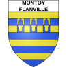 Montoy-Flanville Sticker wappen, gelsenkirchen, augsburg, klebender aufkleber