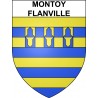Stickers coat of arms Montoy-Flanville adhesive sticker