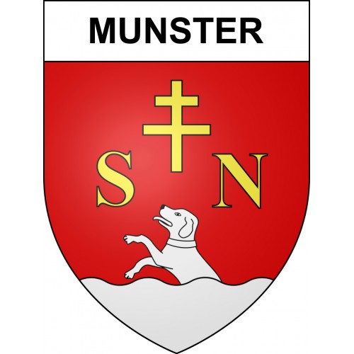 Munster 57 ville sticker blason écusson autocollant adhésif