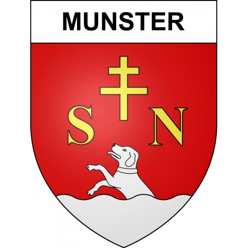 Munster Sticker wappen, gelsenkirchen, augsburg, klebender aufkleber