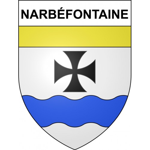 Stickers coat of arms Narbéfontaine adhesive sticker