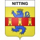 Pegatinas escudo de armas de Nitting adhesivo de la etiqueta engomada