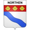 Northen 57 ville sticker blason écusson autocollant adhésif