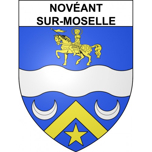 Novéant-sur-Moselle 57 ville sticker blason écusson autocollant adhésif