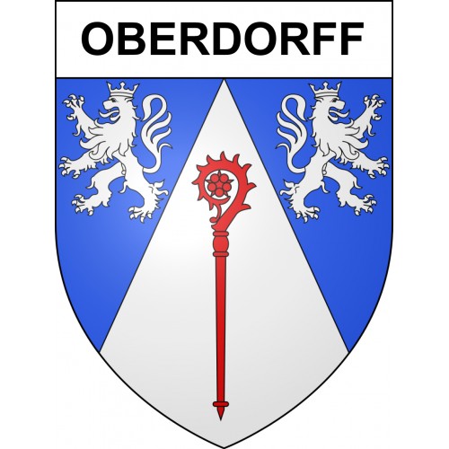 Stickers coat of arms Oberdorff adhesive sticker