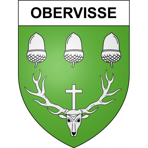 Stickers coat of arms Obervisse adhesive sticker
