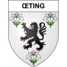 Œting Sticker wappen, gelsenkirchen, augsburg, klebender aufkleber