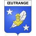 Pegatinas escudo de armas de Œutrange adhesivo de la etiqueta engomada
