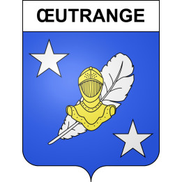 Œutrange 57 ville sticker blason écusson autocollant adhésif