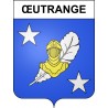 Pegatinas escudo de armas de Œutrange adhesivo de la etiqueta engomada