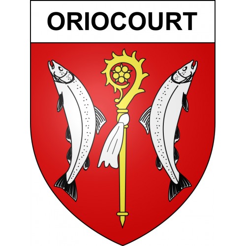 Oriocourt 57 ville sticker blason écusson autocollant adhésif