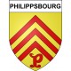 Pegatinas escudo de armas de Philippsbourg adhesivo de la etiqueta engomada