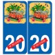 Clipperton sticker adesivo targa scelta