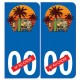 / Sticker aufkleber platte nummer nach wahl