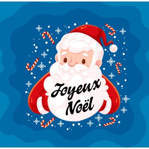 Papa Sucre Noël autocollant adhésif sticker Logo77845