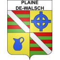 Stickers coat of arms Plaine-de-Walsch adhesive sticker