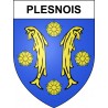 Plesnois 57 ville sticker blason écusson autocollant adhésif