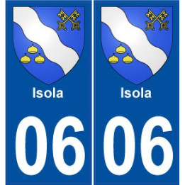 06 Isola blason ville sticker autocollant plaque