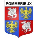 Stickers coat of arms Pommérieux adhesive sticker