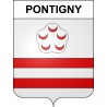 Stickers coat of arms Pontigny adhesive sticker