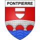 Stickers coat of arms Pontpierre adhesive sticker