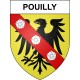 Pouilly Sticker wappen, gelsenkirchen, augsburg, klebender aufkleber