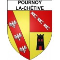 Stickers coat of arms Pournoy-la-Chétive adhesive sticker