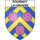 Pournoy-la-Grasse Sticker wappen, gelsenkirchen, augsburg, klebender aufkleber