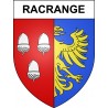 Pegatinas escudo de armas de Racrange adhesivo de la etiqueta engomada