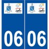 06 Isola logo ville sticker autocollant plaque
