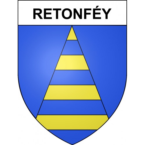 Retonféy 57 ville sticker blason écusson autocollant adhésif