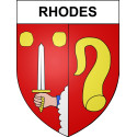 Rhodes 57 ville sticker blason écusson autocollant adhésif