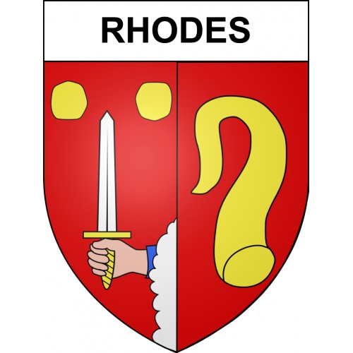 Rhodes 57 ville sticker blason écusson autocollant adhésif