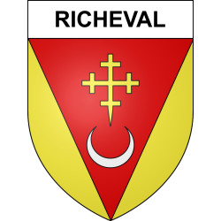 Richeval 57 ville sticker blason écusson autocollant adhésif