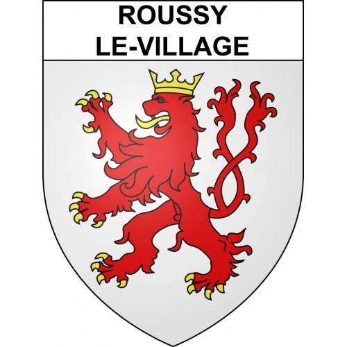 Stickers coat of arms Roussy-le-Village adhesive sticker