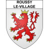Stickers coat of arms Roussy-le-Village adhesive sticker