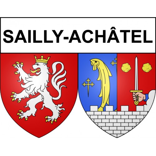 Stickers coat of arms Sailly-Achâtel adhesive sticker