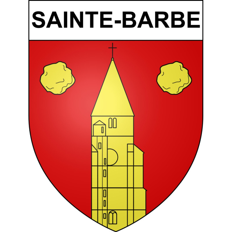Sainte-Barbe Sticker wappen, gelsenkirchen, augsburg, klebender aufkleber